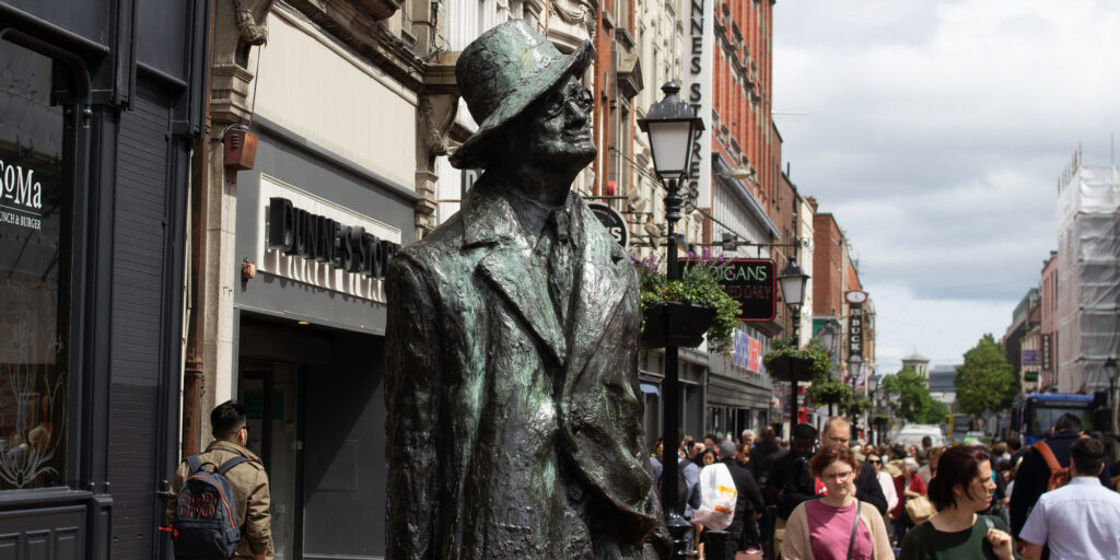 Statue of James Joyce in Dublin